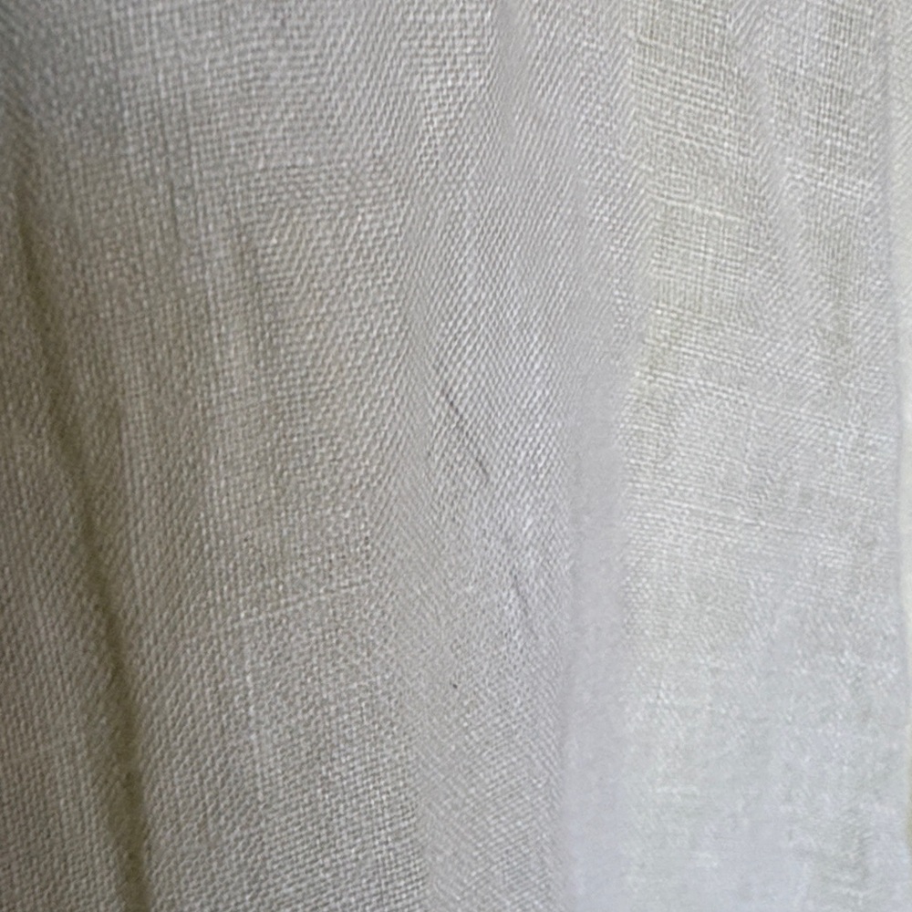 Eileen Fisher Organic Handkerchief Linen Pleated Dress - Citrus - Size M - Picture 8 of 8